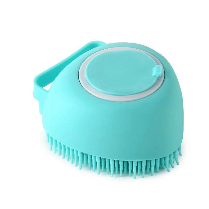 Pampered Paws Bath Brush with Built-In Soap Dispenser