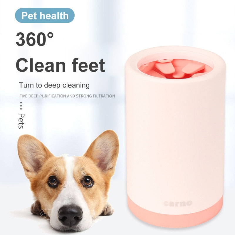 Portable Paw Cleaner Cup Brush